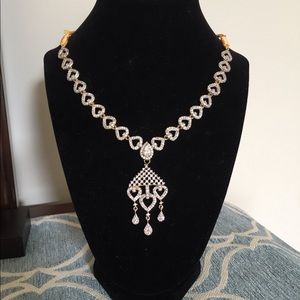 Beautiful Bollywood style rhinestone necklace